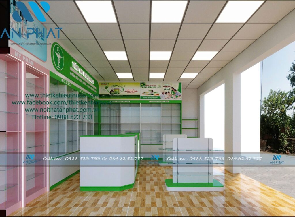 Thiet ke nha thuoc hai mat tien 1 min