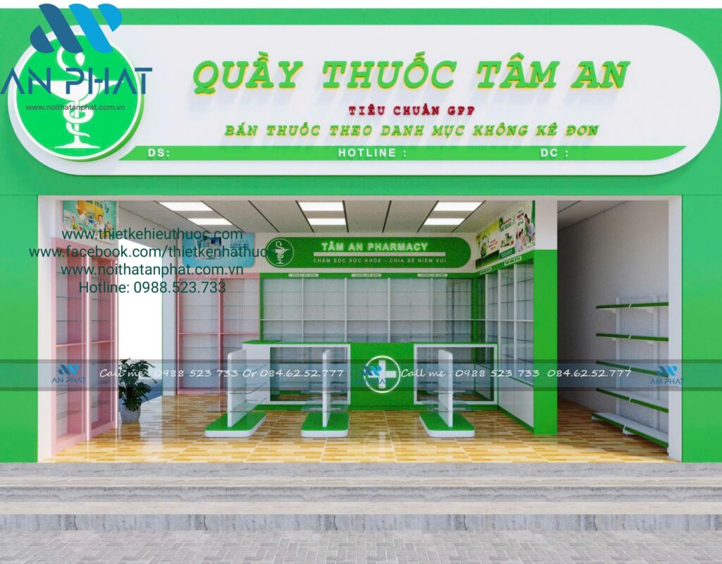 Thiet ke nha thuoc hai mat tien 10 min