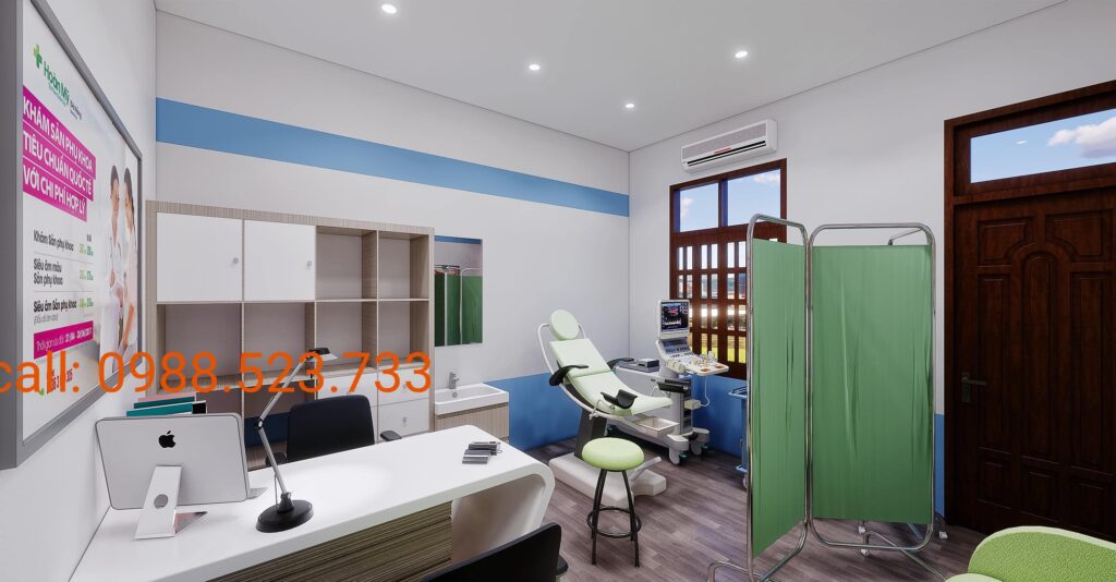 Thiet ke phong kham phu san 14