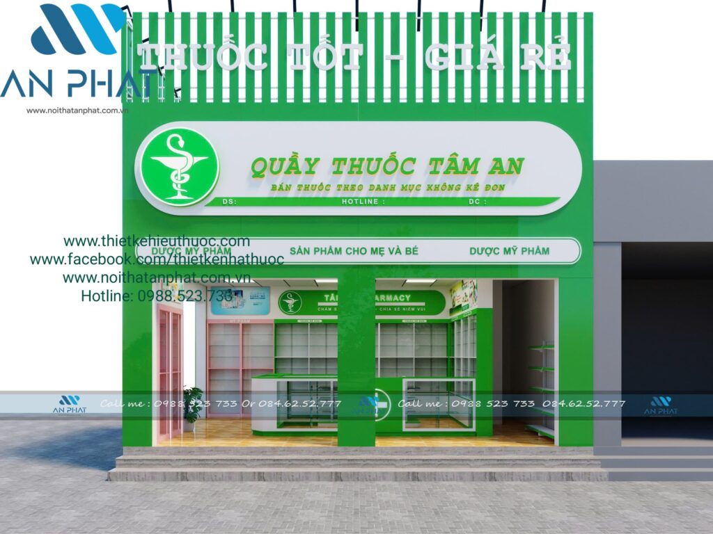 thiet ke nha thuoc 2 mat tien 6 min