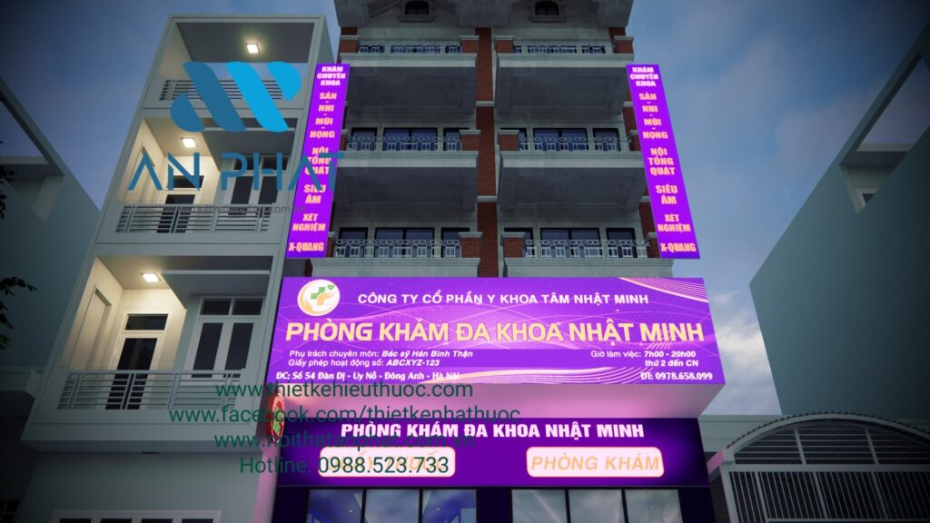 thiet ke phong kham da khoa nhat minh 3